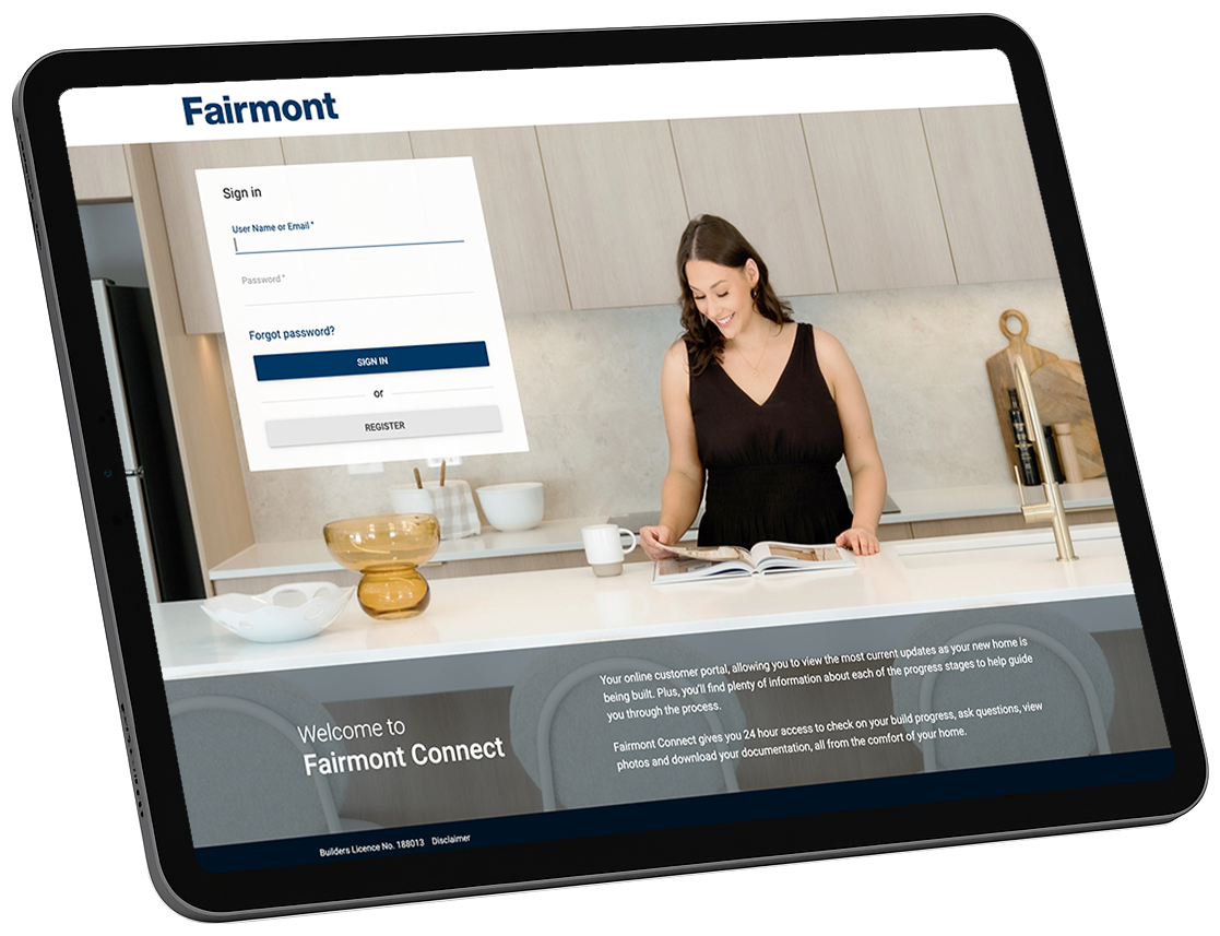Fairmont Connect on tablet