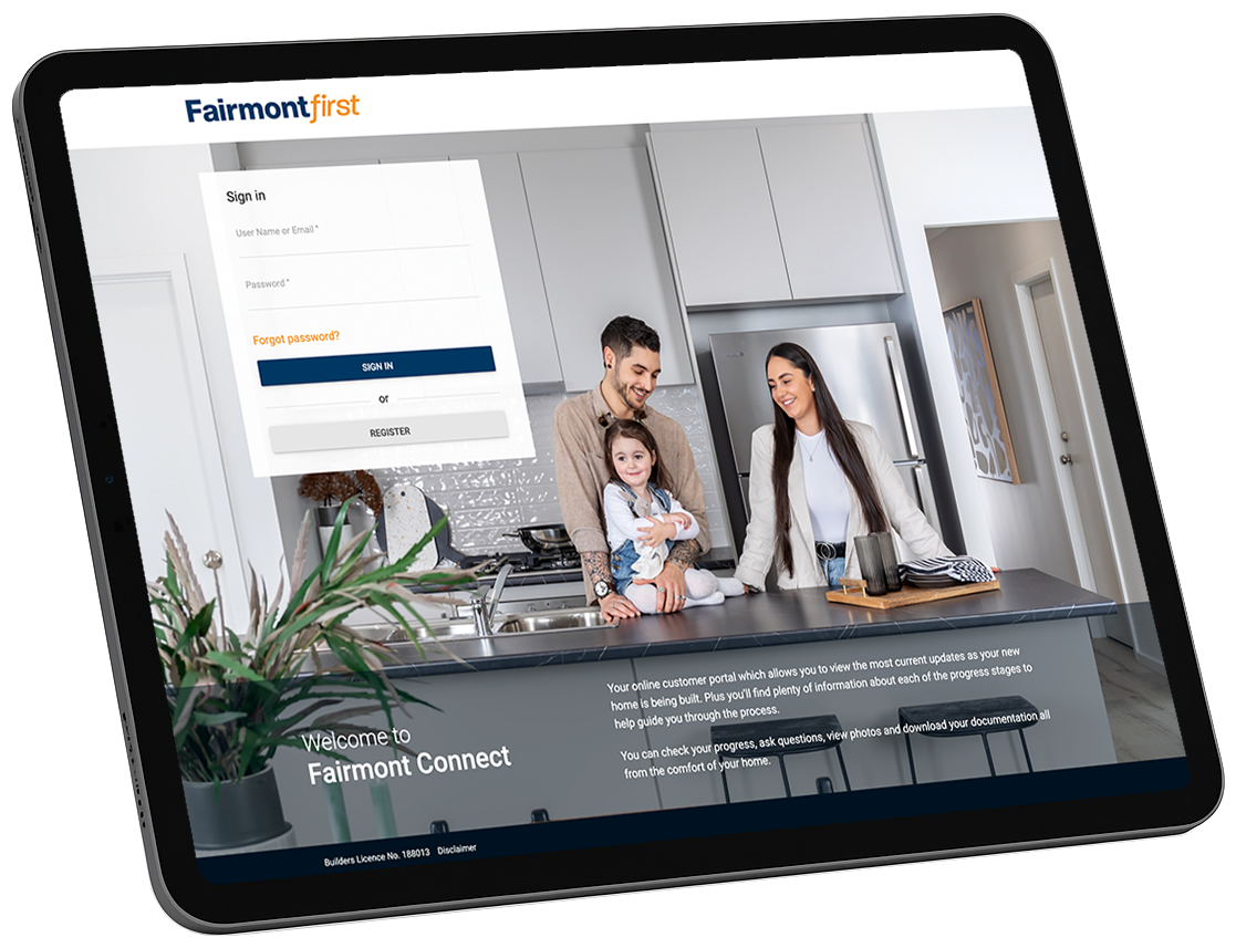 Fairmont Connect on tablet