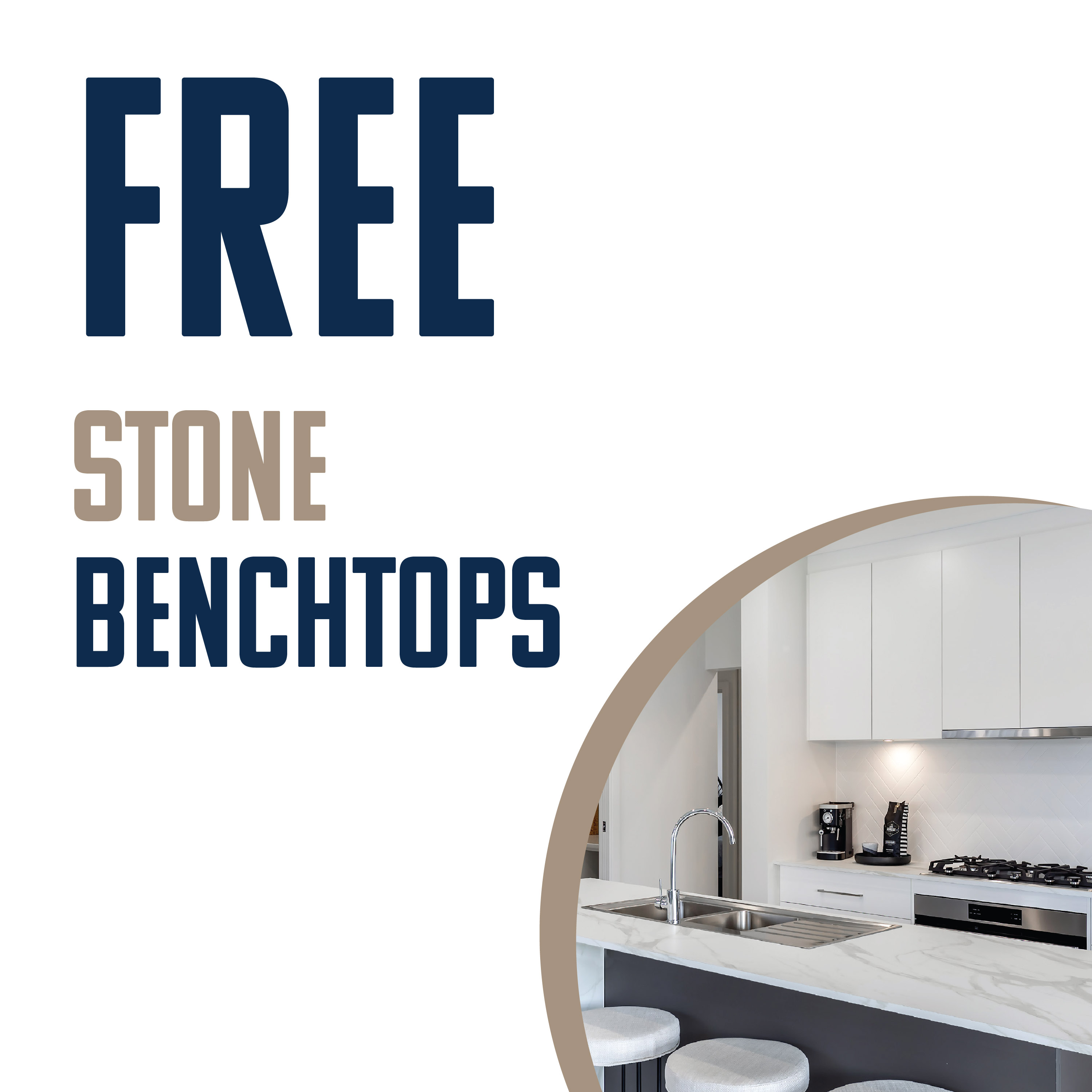 free stone benchtop